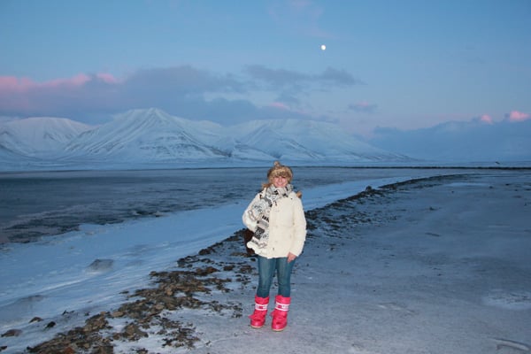 Twilight at Adventfjorden, Svalbard. Photo credit: Jennifer Dombrowski