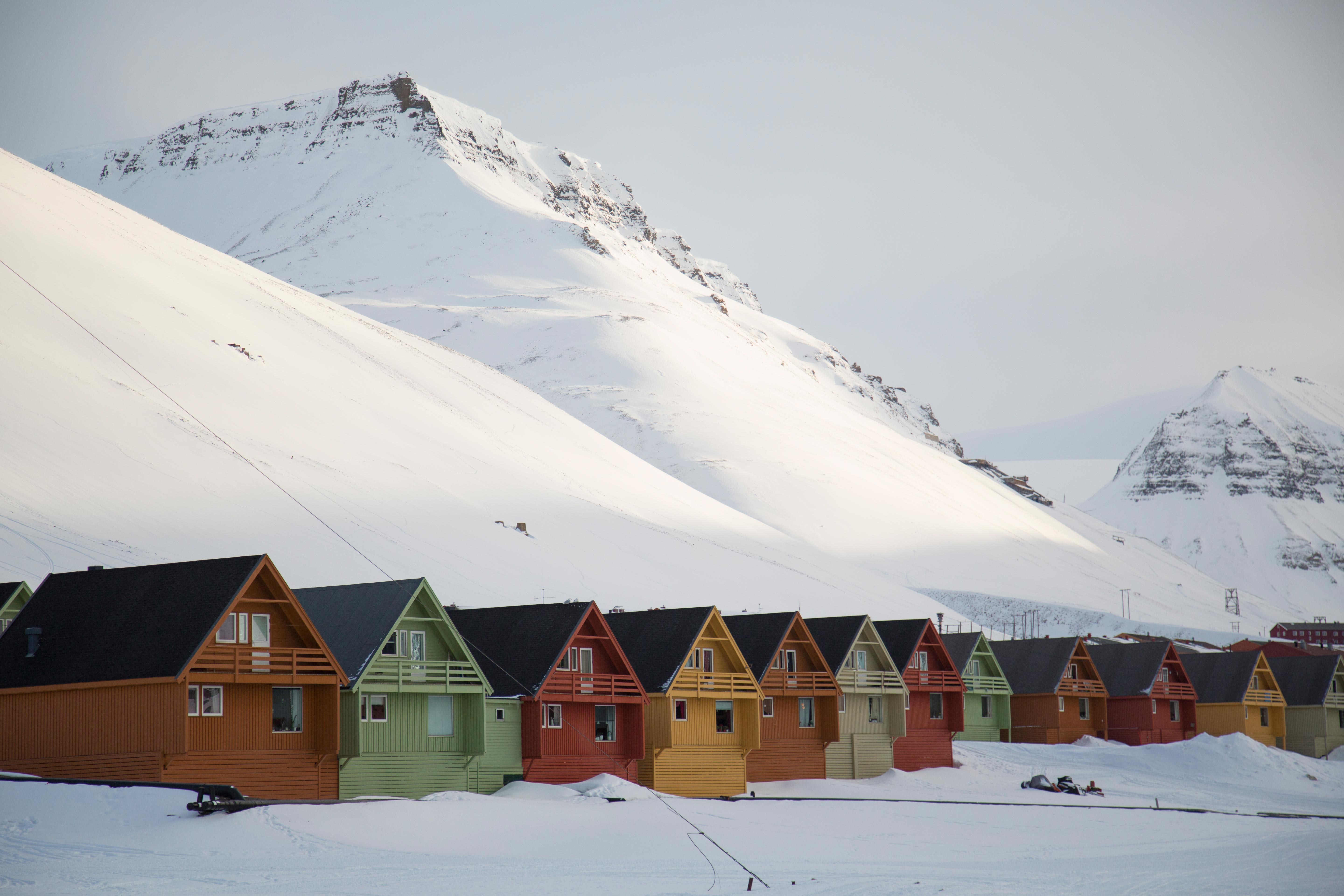 See the colorful of Longyearbyen before embarking on your Spitsbergen voyage.