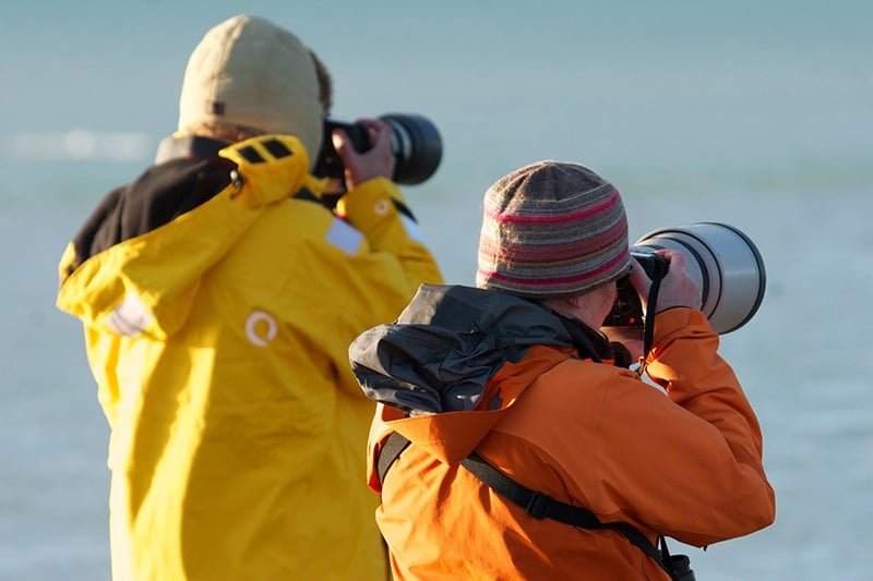 Photography is one of the top activities onboard small expeditions ships, both onboard and on shore landings.